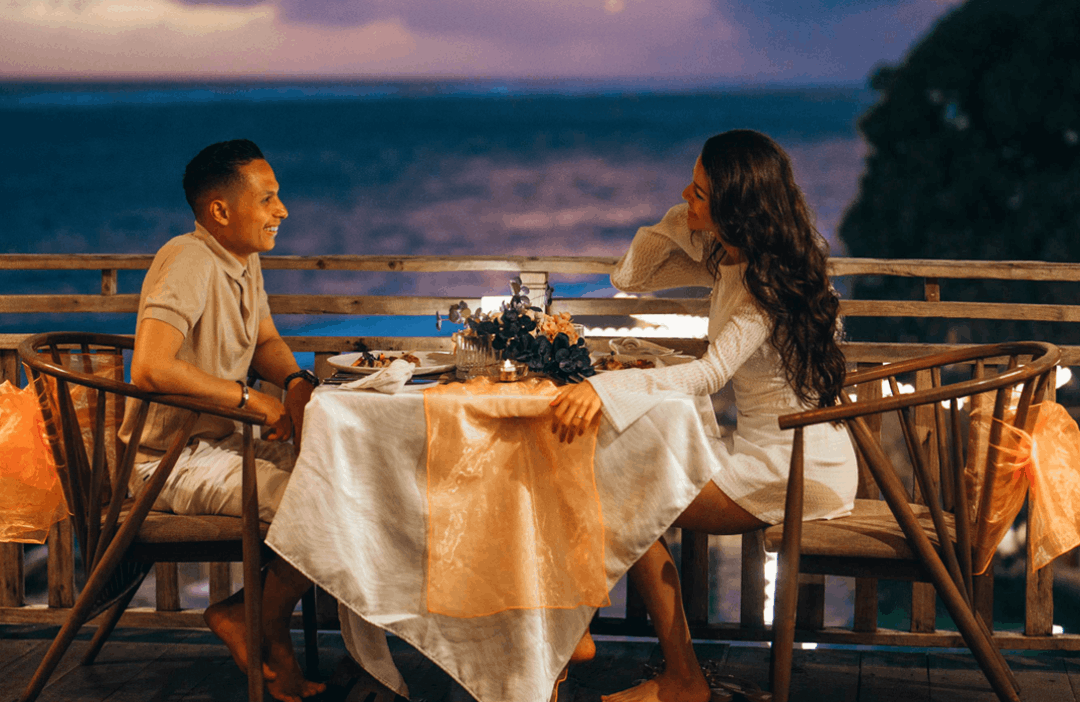 Romantic seaside dining experience at Canna Bali Beach Club
